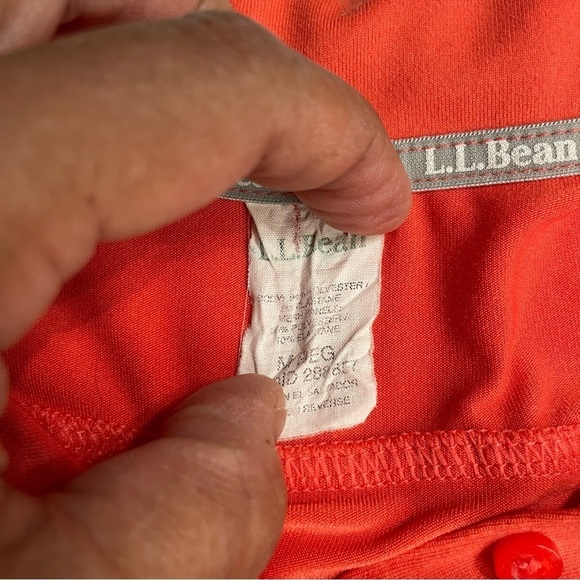 L.L Bean Coral/ Orange Golf Atlantic wear women's size M regular. - Picture 8 of 9